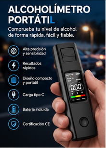 DrinkSafe™ – Alcoholímetro Digital Portátil